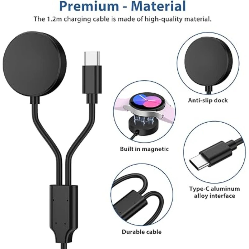 Usb Extender Active - شاحن 2 في 1 لساعة Samsung
