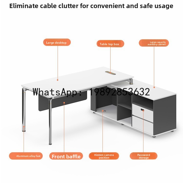 مكتب YFY بسيط وحديث وخفيف وفاخ - مراجعة Office Tech Furniture وسعره