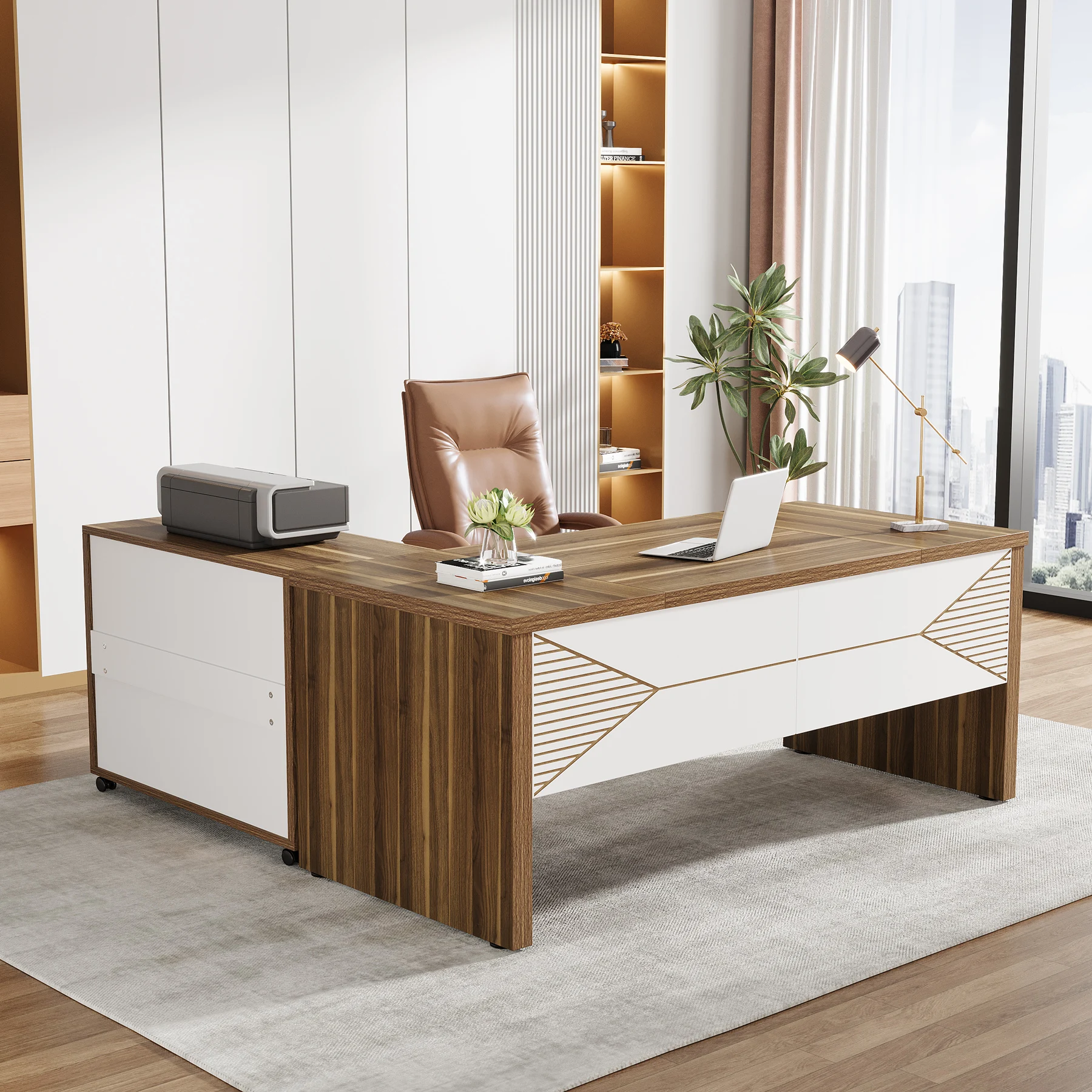 Tribesigns الحديثة الفاخرة على - مراجعة Office Tech Furniture وسعره
