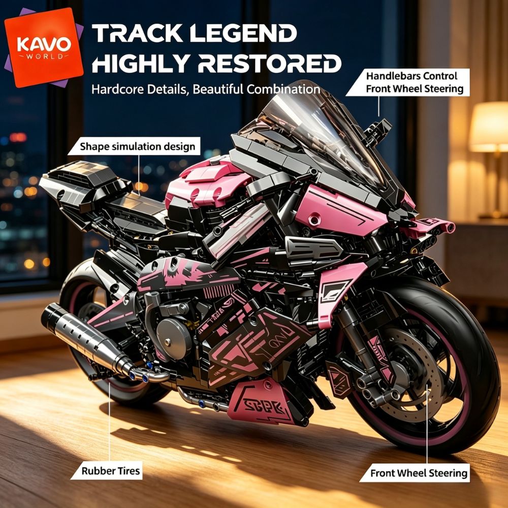 KAVOWORLD طقم نموذج دراجة ناري - مراجعة High Tech Office Room وسعره